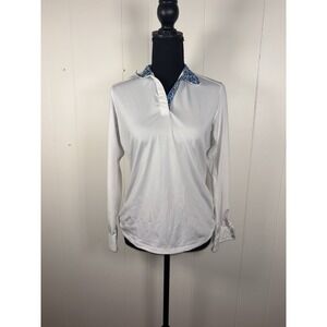 dover saddlery IconEQ Ladies' Showtime Long-Sleeve Show Shirt Small *spots Shown